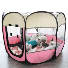 Portable Foldable Dog Tent House - Fur You Pet Shop Cages For Sale, Pet Tent, Puppy Kennel, Dog Tent, Large Dog House, Cat Tent, Dog Kennels, Pet Playpen, Dog Kennel Outdoor