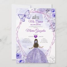 Quinceañera Purple Lilac Silver Crown Invitation
Mis Quince 15 Anos, 16th Birthday, Sweet 16 Purple Theme Zazzle, Sweet 16 Invitations Purple And Silver, Butterfly Invitations Quinceanera Purple, Quince Purple Invite, Purple Sweet 16 Rosemarie Invites, Sweet 16 Purple Theme Rosemarie Invites, Quincera Purple Theme, Purple Wuince Invitations, Quencinera Invitations Purple