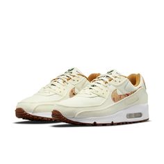 Nike Air Max 90 'Cork' DD0384-100 Nike Shoes For Women, Nike Air Max Verona, Nike Air Huarache Women, Nike Air Max 90 Se, New Nike Shoes, Nike Sale, Nike Models, Nike Air Max For Women, Air Huarache