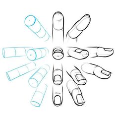 a drawing of different shapes and sizes of toothbrushes in the shape of a circle