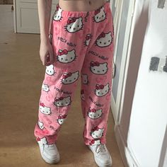 Sanrio Anime Hello Kitty Pajama Pants Coral Fleece Soft Trousers Women Casual Home Trousers Cartoon Hello Kitty Pajama Pants, Trousers Women Casual, Hello Kitty Pajamas, Annabel Lee, Pajamas Christmas, Flannel Fashion, Christmas Flannel, Cozy Pajamas, Pink Hello Kitty