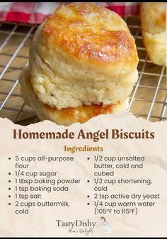 homemade angel biscuits recipe with instructions