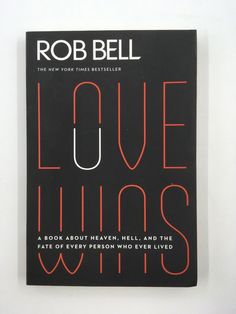 a book cover with the title love wins written in red and black, on a white background