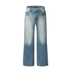 M-264-01 Pants Light Blue, Trousers Men, Ankle Length Jeans, Straight Leg Trousers, Wide Leg Denim, Mens Trousers, Men's Casual, Mens Fashion Casual