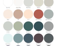 the color scheme for different shades of paint