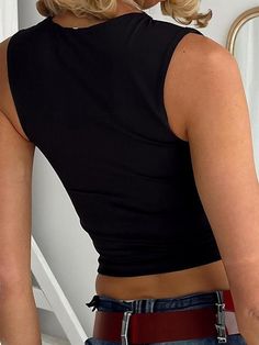 ⚡Buy 2024 Form-Fitting Cropped Tank Top Black M under $14.00 in Tops&Tees at AnotherChill.com Online. Style: Casual/Sexy/Street/Y2K/Sweet. Fabric Content: Cotton Blend. Fit Type: Slim fit. Neckline: Square Neck. Sleeve Length: Sleeveless. : Stay on-trend with this must-have crop top. Made from a stretchy cotton blend, it boasts thick shoulder straps and intricate overlocking seam detail.. ✓2024 S/S OUTFITS. Check reviews and buy Form-Fitting Cropped Tank Top today. Casual Solid Color Tops For Club, Black Crew Neck Top For Club, Fitted Casual Tank Top For Club, Fitted Casual Club Tank Top, Trendy Tank Tops For Club, Casual Fitted Tank Top For Club, Casual Stretch Tops For Club, Trendy Club Tank Tops, Trendy Crew Neck Tank Top For Night Out