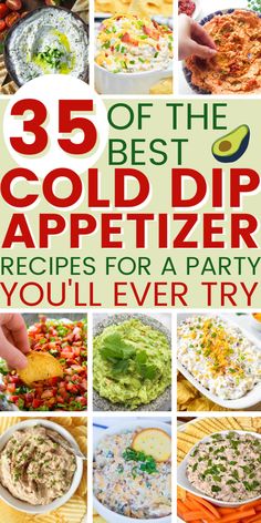 various images of cold dips for party appetizers Cold Chip Dip Recipes, Cold Dip Recipes For Parties, Cold Dips For Party Appetizers, Dips For Party Appetizers, Party Appetizers Easy Crowd Pleasers, Party Dips Easy, Recipes For Parties, Cold Dip, Chip Dip Recipes