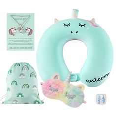 PRICES MAY VARY. 【100% Pure Memory Foam】:The Cute Unicorn U-shaped travel pillow is filled with superb quality memory foam. Our memory foam filler uses the 3-seconds return technology, makes the neck pillow can cushion your body and can effectively relieve painful pressure points for ultimate relaxation, and offers the maximum comfort on your trip. Available for adults and kids to use in travel. 【360 Degree Support】: This travel pillow is designed according to ergonomics that offers 360°support Unicorn Eyes, Sore Neck, Travel Neck Pillow, Correct Posture, Airplane Car, Cozy Cover, U Shaped Pillow, Long Flight, Unicorn Necklace