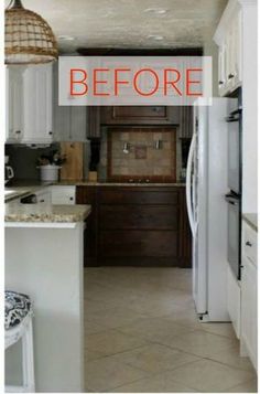 before and after pictures of a kitchen remodel