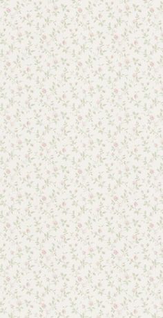 a white wallpaper with pink and green flowers