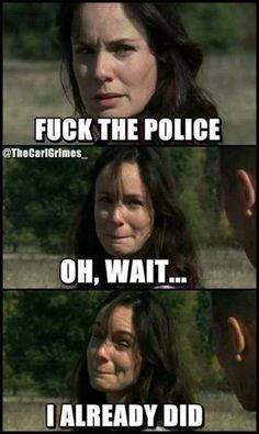 the walking dead meme with two different faces