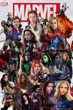 the avengers movie poster with many different characters