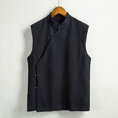 Men Fleece Lined Gilet Tang Suit Tank Waistcoat Mandarin Collar Chinese Style  Please note this is in Asian sizing, Asian size is smaller than western size e.g. UK, US, AU, please check the measurements carefully before making a purchase. Please allow 2-4cm error due to the manual measurement and different measurement methods. If you are not sure which size to buy, please provide height and weight, we will recommend a suitable size. Thank you. (1cm=0.39 inch; 1 inch=2.54cm) Size: M, L, XL, 2XL, Japan Fashion Street Men, Tang Suit, Mens Waistcoat, Leather Formal Shoes, Suit Waistcoat, Casual Loafers, Casual Party, Suit Vest, Mens Fleece