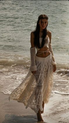 Crocheted Dress, Mode Hippie, Mode Inspo, Hippie Outfits, Mode Inspiration, Looks Vintage, Street Styles, Crochet Clothes, Look Fashion