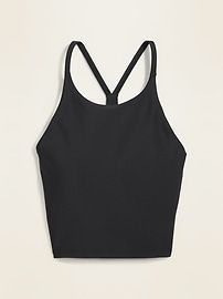 Light Support Powersoft Longline Sports Bra for Women | Old Navy Long Sports Bra, Sports Bra Outfit, Gray Sports Bra, Active Tank Tops, Tank Top Bras, Compression Fabric, Racerback Bra, Racerback Sports Bra, Black Sports Bra