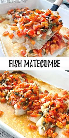 White fish fillet topped with fresh tomatoes, onions, capers, fresh basil, lemon juice and olive oil. Gluten Free Fish Recipes, Dairy Free Breakfast Casserole, Grilled Seafood Recipes, Key Largo Florida, Fish House, White Fish, Lunch Recipes Healthy, Weeknight Dinner Recipe, Healthy Meals For Two