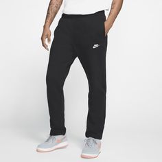 A closet staple, the Nike Sportswear Club Fleece Pants combine classic style with the soft comfort of fleece for an elevated look that you really can wear every day. Mens Nike Outfits, Nike Sportswear Club Fleece, Nike Fleece, Nike Sweatpants, Mens Club, Jersey Pants, Fleece Sweatpants, How To Hem Pants, Active Wear Pants