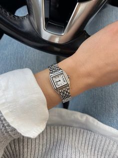 Cartier white gold panthére Cartier Female Watch, Cartier Panthere Watch Silver, Cartier Panthere Watch Stack, Cartier Panthere Watch Mini, Cartier Watch Panthere, Panthere Cartier, Cartier Panthere Watch, Panther Watch, Panthere Watch