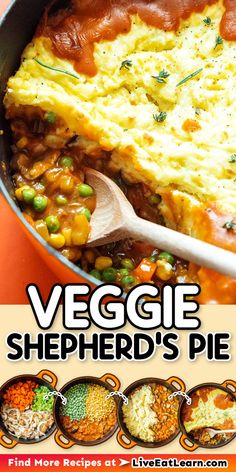 Image shows the vegetarian shepherd's pie Shepards Pie Recipe, Vegetarian Shepherds Pie, Vegetarian Recipes Dinner Healthy, Vegetarian Casserole, Shepherds Pie Recipe, Plant Based Dinner, Vegetarian Main Dishes, Comfort Soup, Comfort Dishes