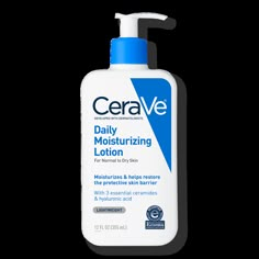 Daily Moisturizing Body and Face Lotion for Balanced to Dry Skin - CeraVe Daily Moisturizing Body and Face Lotion for Balanced to Dry Skin provides all day hydration for dry skin and is formulated with 3 essential ceramides to help restore skin's natural barrier.BenefitsSuitable for use as a face lotion, body lotion and hand creamNon-comedogenicAbsorbs quickly to soften skin without leaving a greasy or sticky feelAllergy-testedLightweight moisturizing body and face lotion formula features hyalur Lotion Cerave, Cerave Daily Moisturizing Lotion, Dry Skin Body Lotion, Daily Moisturizing Lotion, Oil For Dry Skin, Lotion For Dry Skin, Oil Free Moisturizers