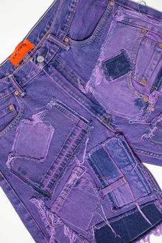 The Knotwtr Purple Patched Denim Shorts are crafted from top-quality denim, offering an ideal blend of comfort, breathability, and style. Each pair is meticulously handcrafted from repurposed vintage jeans, guaranteeing that every piece is truly one-of-a-kind.With their vibrant purple patches, these shorts make a bold statement while promoting sustainability. Enjoy the confidence of a customized look that reflects your individuality, all while supporting eco-friendly fashion with our stylish Kno