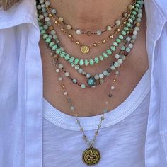 AMAZONITE NECKLACE - DHABBA – POSHMIRA Chrysoprase Necklace, Amazonite Jewelry, Amazonite Necklace, Diy Jewelry Necklace, The Hope, Throat Chakra, Bora Bora, Timeless Accessories, Chunky Necklace