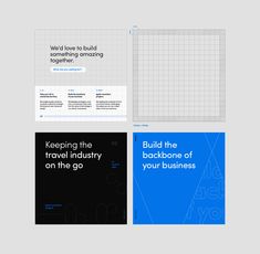 four different types of brochures with text on them