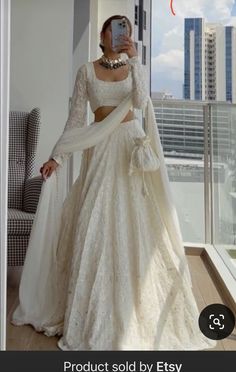 Off White Lehenga Combination, Off White Lehenga, Lehenga White, Chania Choli, Lehenga Choli For Women, Choli For Women, Function Dresses, White Lehenga, Simple Lehenga