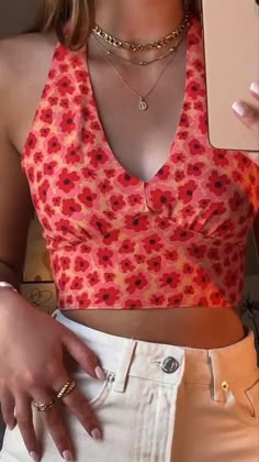 halter top, cute, outfit ideas, preppy girl, cute outfits, tank tops, flower shirts, fun outfits, girls, girly outfits, halter, Coconut Girl Aesthetic, Summer Outfit Inspiration, Summer 22, Looks Vintage, Summer Fits, Teen Fashion Outfits, Outfits Casuales