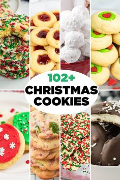 twelve christmas cookies with the title overlay