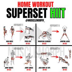 a poster showing how to do the workout