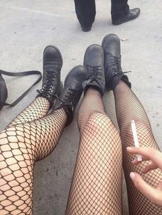 Gasoline Halsey, Black Grunge, Black Canary, Fishnet Tights