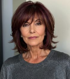 30 Hairstyles with Bangs for Women Over 60 Over 50 Hair With Bangs, Diane Keaton Hairstyles Over 50, Hairstyles For Medium Length Hair With Bangs Over 50 Women, Red Hair For Women Over 60, Hairstyles 60 Year Old Women, Over 60 Haircuts, Women’s Medium Length Haircut With Bangs, Short Hairstyles Older Women, Hair Styles For Women Over 60 Medium