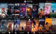 the playstation games are being displayed in this screenshote image from their official website