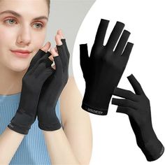 Protection Gloves For Gel Nail Lamp Protective Gloves For Protection Gloves Nail Skin Care Fingerless Gloves To Protect Hands Home Outdoor Use Features: High Quality WorkmanshipInterlocking seams extend the life of the gloves. Individually sewn fingers are designed to be flexible and not easily deformed. fabric has good elasticity and one size fits most people. Machine washable, your cleaning time. Widely UseOur protective gloves can be used not for nail gel. It can also be used for outdoor occa Nail Stones, Sun Gloves, Gel X Nail, Wrinkles Hands, Nail Polish Remover Pads, Nail Salon Supplies, Nail Gems, Nail Acrylic, Organic Nails