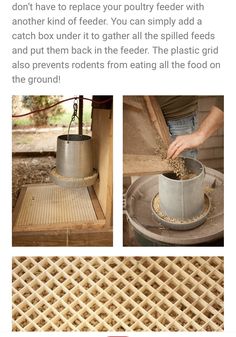 the instructions for how to make an outdoor feeder