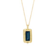 One-of-a-Kind Blue Topaz with Pearl Necklace - Amanda Hagerman Jewelry Gold Blue Topaz Necklace, Yellow Gold Blue Topaz Necklace, Gold Necklace With Faceted Blue Topaz, Luxury Yellow Gold Blue Topaz Necklace, Elegant Blue Gold-plated Charm Necklace, Seed Pearl, House Materials, Pearl Gemstone