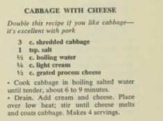 an old recipe book with instructions on how to cook