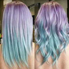 Blue And Purple Hair, Hair Color For Dark Skin, Ombre Hairstyles, Hair Color Pastel, Pastel Hair, Dye My Hair, Mermaid Hair, Rainbow Hair, Cool Hair Color