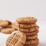 a stack of cookies sitting on top of a table