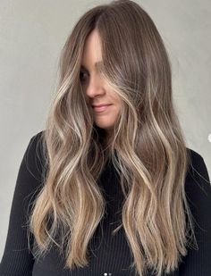 Light Brown Hair Natural Highlights, Rich Bronde Balayage, Natural Looking Balayage Brunettes, Blond Root Smudge, Blended Brown And Blonde Hair, Natural Blonde Highlights On Brown Hair Sun Kissed, Bronde Haircolor Cool Tone, Neutral Blonde Hair Balayage, Sunkissed Bronde Hair