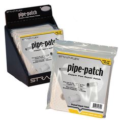 two bags of pipe - patch sitting next to each other