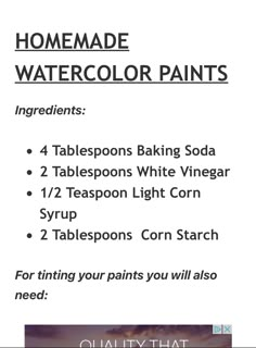 the instructions for how to use watercolor paints