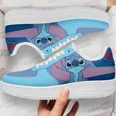 Stitch Custom Cartoon Air Sneakers LT1310 All of our Air Sneakers styles are custom-made-to-order and handcrafted to the highest quality standards. High-quality rubber sole for traction and exceptional durability Lace-up closure for a snug fit. Material: Microfibre leather: chemical & abrasion resistance, anti-crease, aging resistance Please allow 7-10 business days to receive a tracking number while your order is hand-crafted, packaged and shipped from our facility. View more Stitch Custom Shoe Cartoon Sneakers, Lilo And Stitch Merchandise, Air Sneakers, Pretty Sneakers, Lilo And Stitch Drawings, Painted Sneakers, Cute Stitch, Cute Nike Shoes, Cute Sneakers