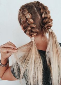 ••• Natural Braided Hairstyles, Fishtail Braid Hairstyles, Long Bobs, Hair Dyes, Cool Braid Hairstyles