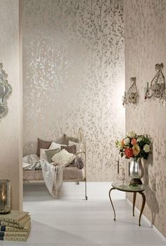 latest wallpaper design for bedroom 2023 Living Room Philippines, Champagne Living Room, Latest Wallpaper Designs, Room Wallpaper Designs, Wallpaper Design For Bedroom, Design For Living Room, Wallpaper Interior Design, Interior Wallpaper