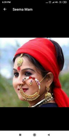 Garhwali Culture, Nath Designs, Nath Design, Large Nose, Bridal Nose Ring, Nose Pin, Indian Jewellery Design Earrings, Indian Jewellery Design