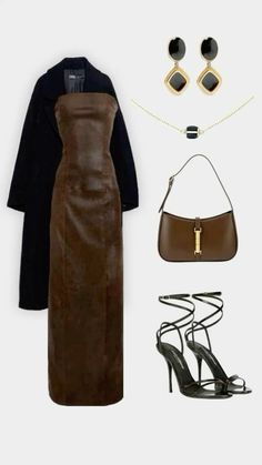 #ootd #outfitoftheday #heels #outfitinspo #brown #coat #inspo Nature Outfits, Mode Zara, Ootd Outfits, Everyday Fashion Outfits, Aesthetic Style, Elegant Chic, Modest Fashion Outfits