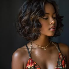 45 Trendy Bob Haircuts for Black Women Soft Wave Bob, Haircut With Bangs Korean, Fringe With Bangs, Korean Air Bangs, Bangs Layered Haircut, Haircut With Wispy Bangs, Armpit Length Hair, Fierce Hairstyles, Layered Haircut With Bangs