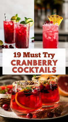 Cranberry Cocktail Recipes Cranberry Cocktails, Cranberry Cocktail Recipe, Festive Cocktail Recipes, Christmas Cocktails Easy, Festive Holiday Drinks, Make Cocktails, Fruity Cocktail, Easy Cocktail Recipes, Cranberry Cocktail